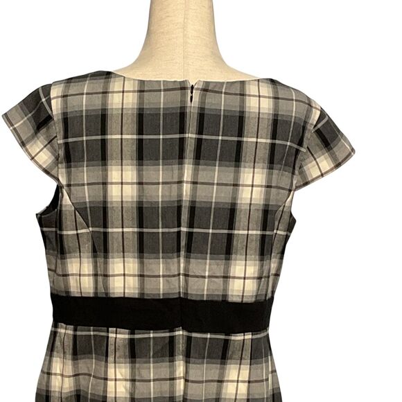 Dress Barn Plaid Sheath Midi Dress 16 - Picture 7 of 11
